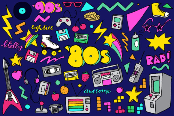 Download 80s Clipart Hand Drawn Illustrations - Hand drawn illustrations Collection